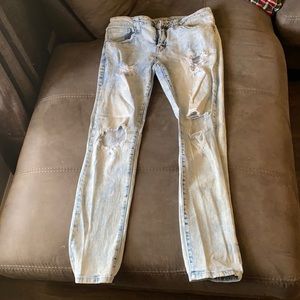 rue 21 distressed skinny jeans supreme flex